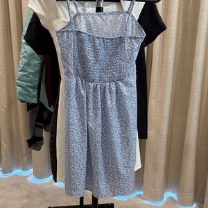 SHEIN Blue Floral Mini Dress